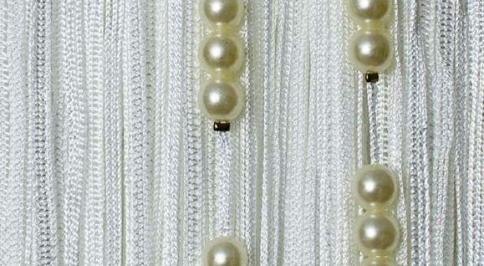thread curtains with pearls thread curtains with pearls
