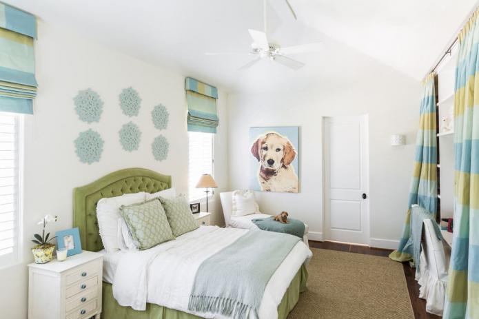 design of a bedroom for a girl in light colors design of a bedroom for a girl in light colors