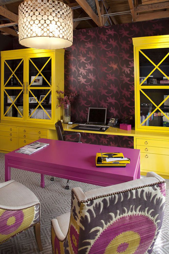 yellow-purple interior yellow-purple interior