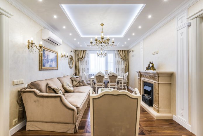 living room in classic style living room in classic style