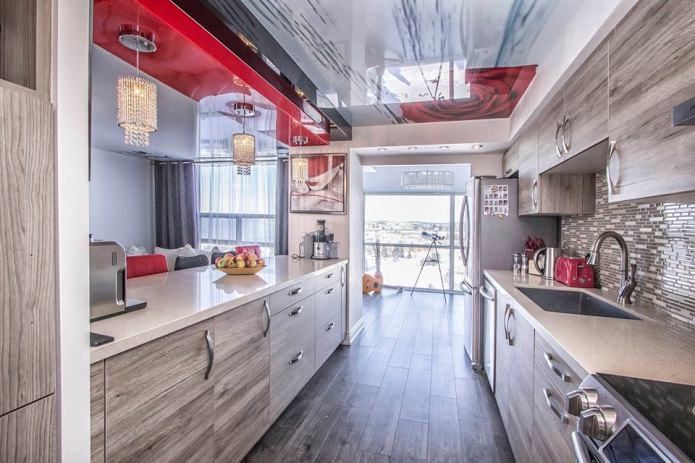 patterned ceiling in the kitchen patterned ceiling in the kitchen