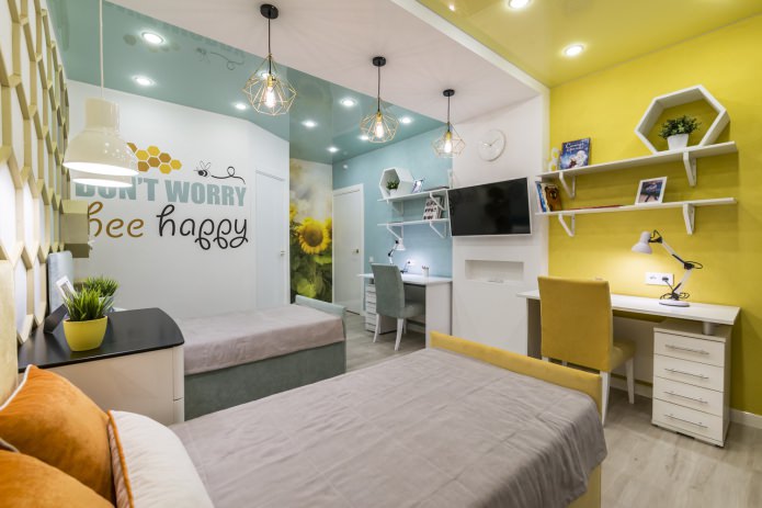 turquoise and yellow ceiling in the nursery turquoise and yellow ceiling in the nursery