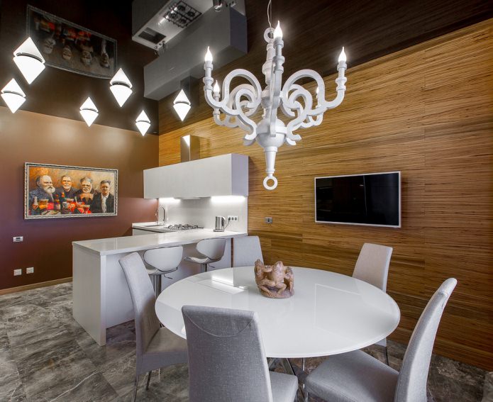 glossy stretch ceiling