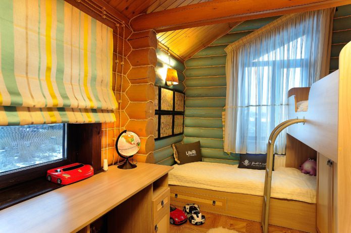 nursery in a wooden house