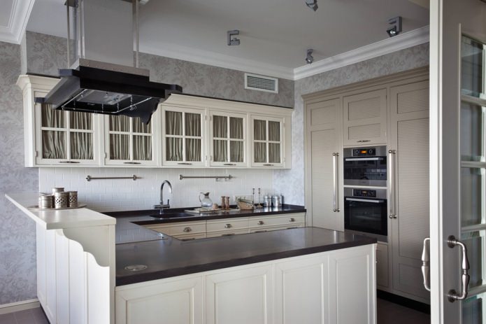 white and gray headset