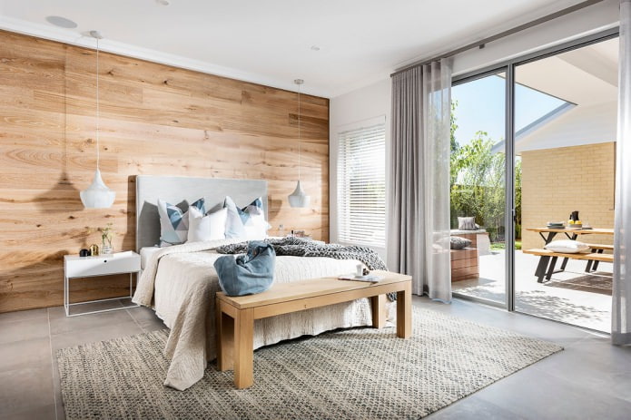 light laminate on the wall