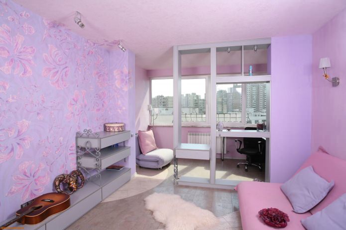 Lavender pink living room Lavender pink living room