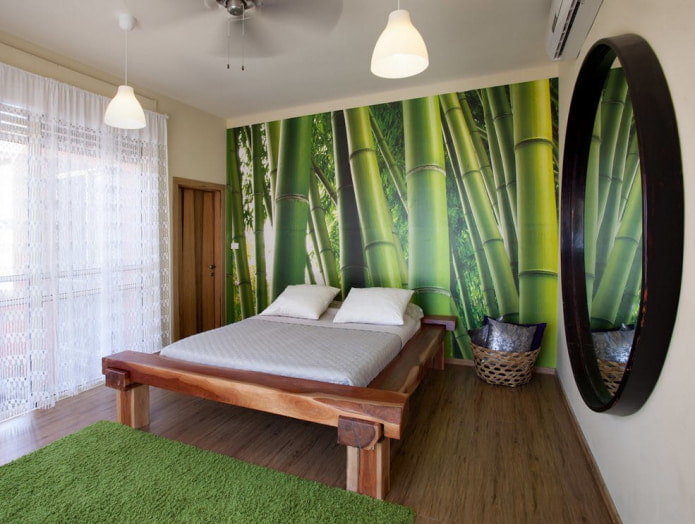 drawing of bamboo trunks