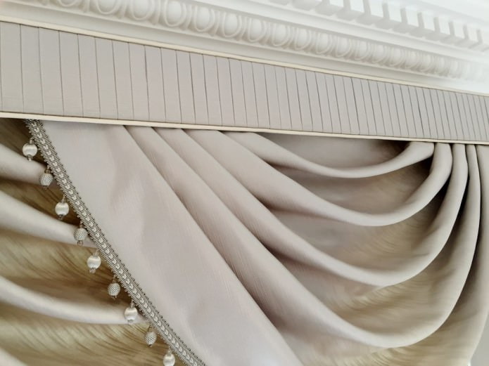 Silk curtains