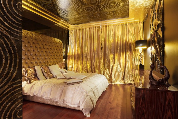 golden bedroom interior golden bedroom interior