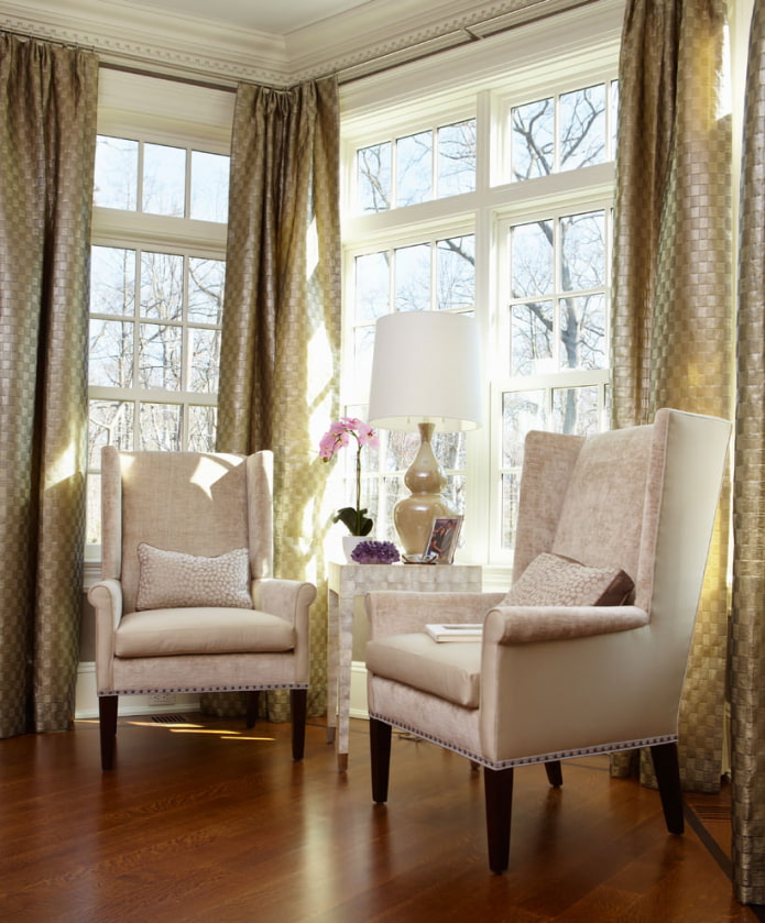 golden curtains in the interior golden curtains in the interior