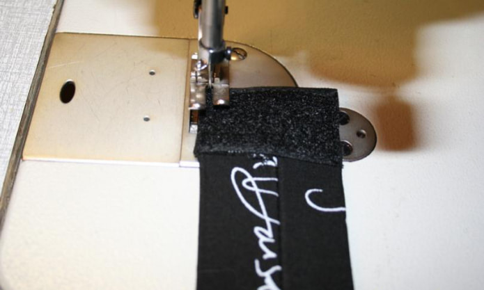 to sew a velcro