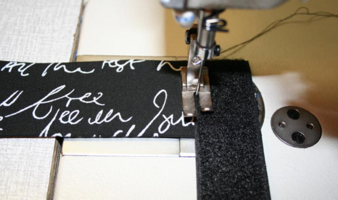 to sew a velcro