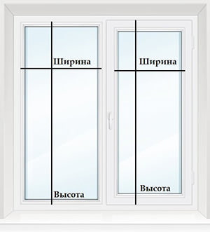 glass width and height