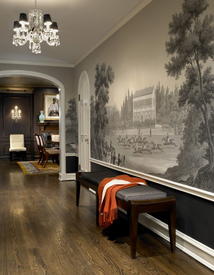 mural in the hallway mural in the hallway