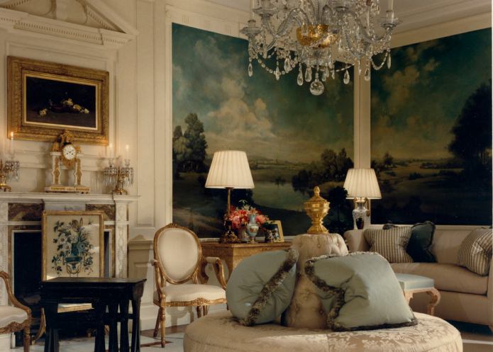 fresco in the living room fresco in the living room