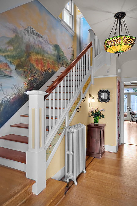 fresco by the stairs