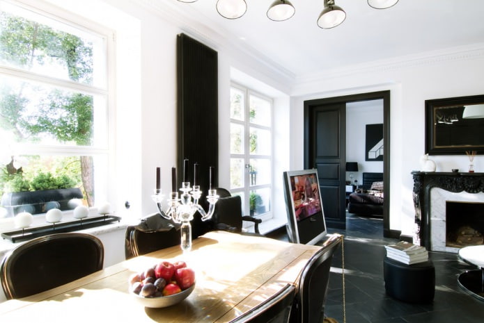 combination of black door and black floor combination of black door and black floor