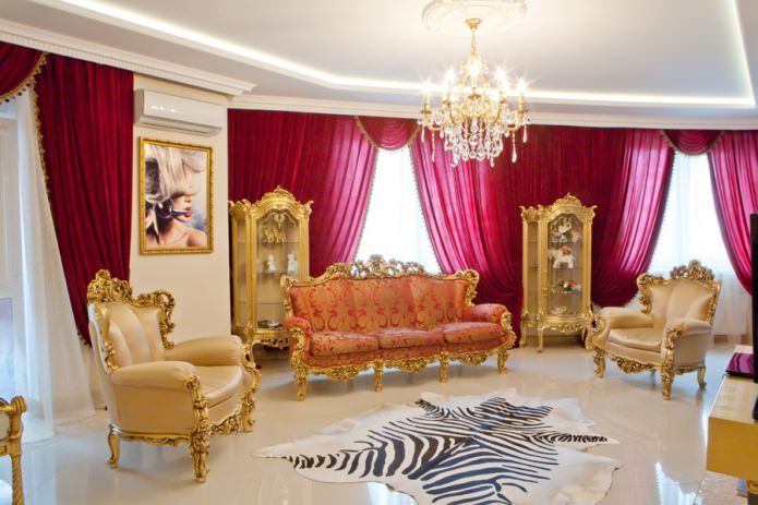 furniture on golden legs