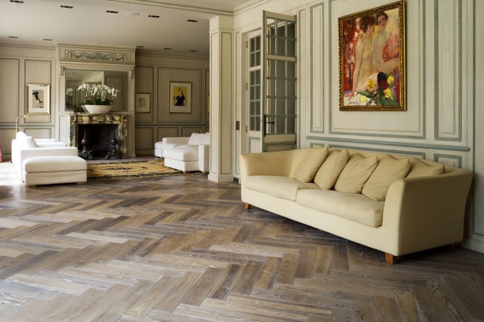 Parquet in the living room