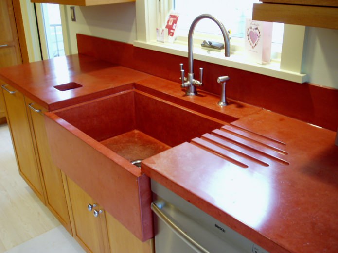 sink and countertop are matched in the same color sink and countertop are matched in the same color