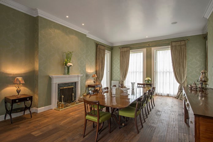 Green wallpaper silkscreen Green wallpaper silkscreen