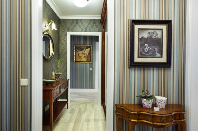 wallpaper striped in the hallway wallpaper striped in the hallway