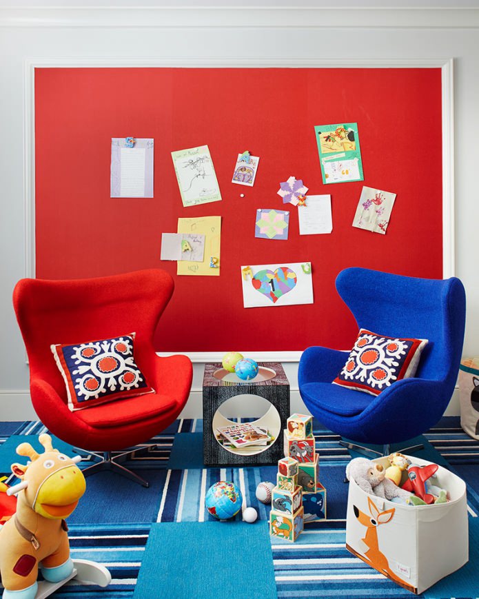 red and blue children's room red and blue children's room