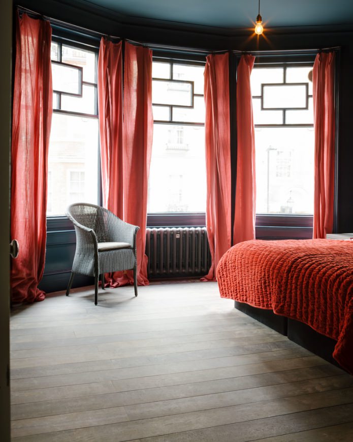 red curtains red curtains