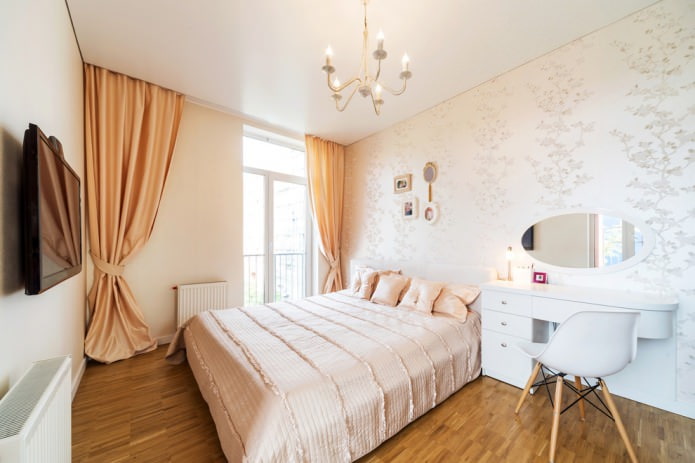 pastel interior with peach curtains pastel interior with peach curtains