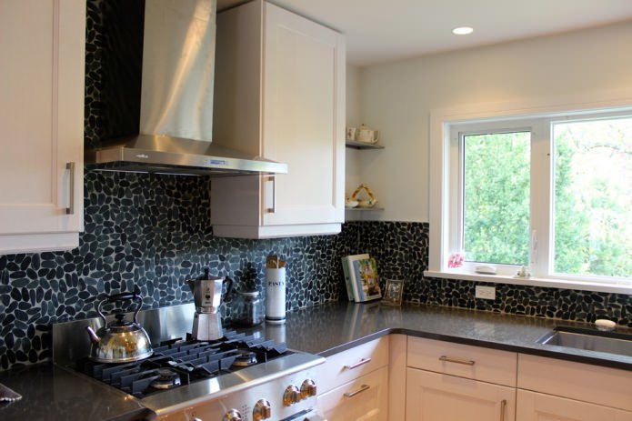 apron in black pebble apron in black pebble