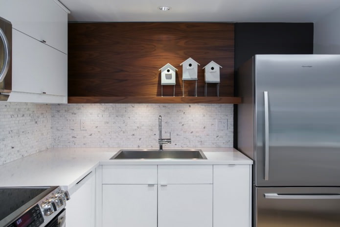 bright kitchen with masonry in the apron area bright kitchen with masonry in the apron area