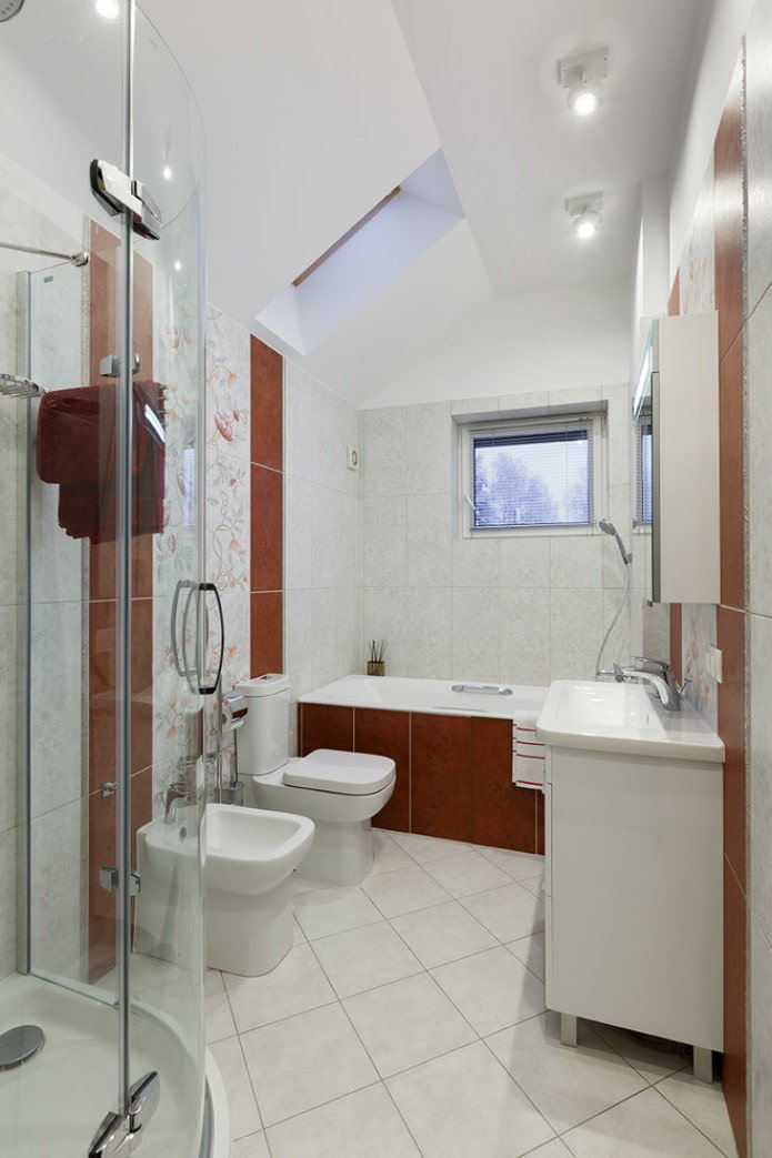 bathroom in the attic