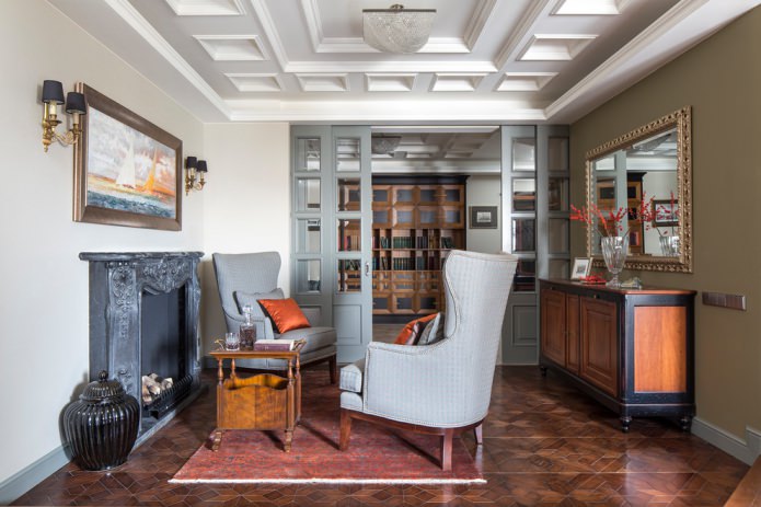 fireplace in the interior fireplace in the interior