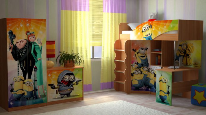minions in the children's room