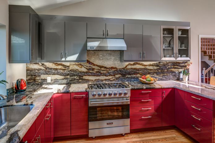 Headset with red bottom and gray top Headset with red bottom and gray top