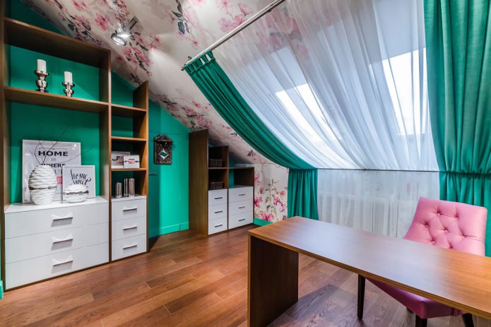 White and turquoise curtains White and turquoise curtains