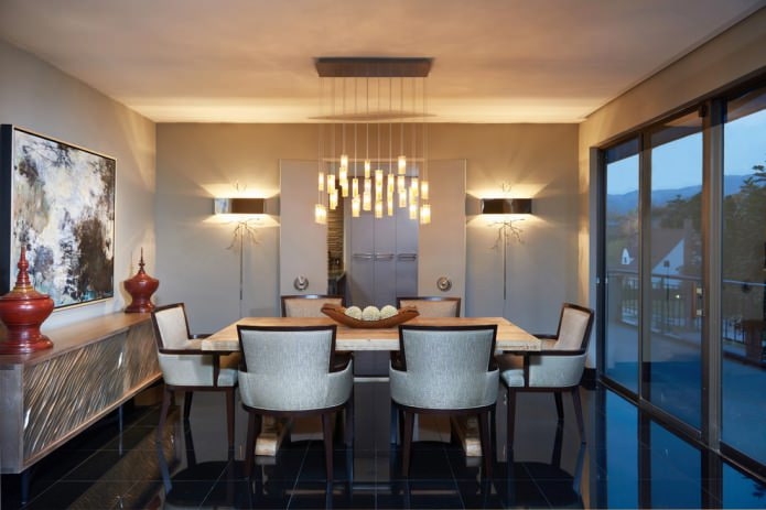 dark floor and gray walls