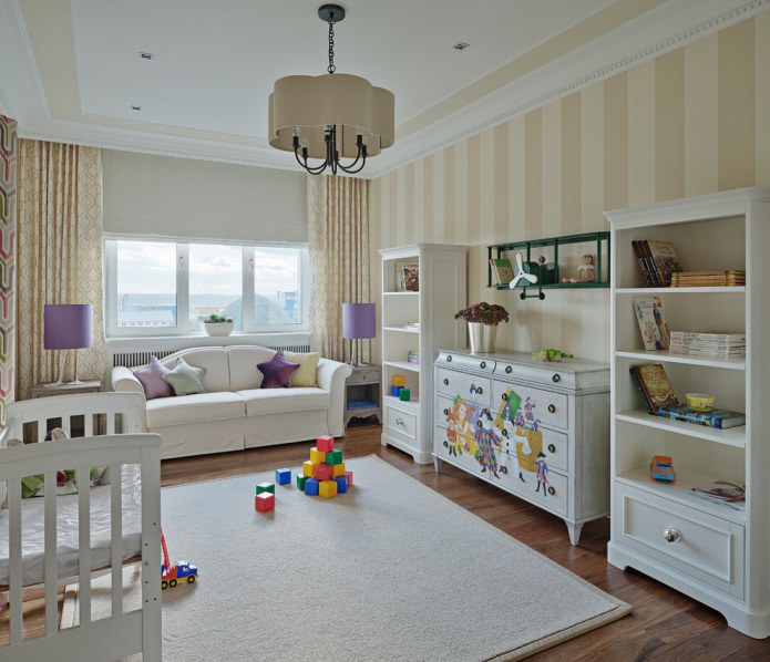 milky beige interior of the nursery milky beige interior of the nursery