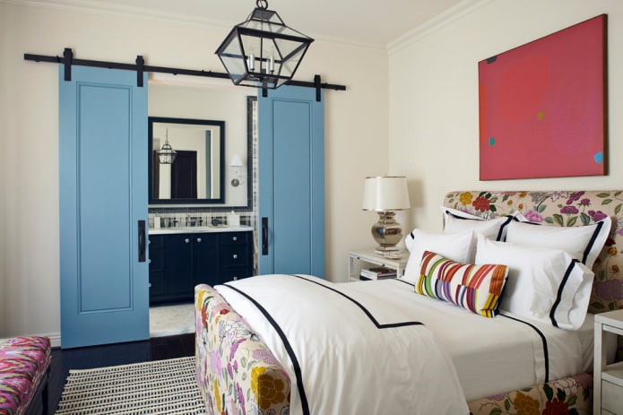 combination of blue doors and dark flooring combination of blue doors and dark flooring