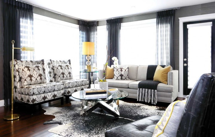 Light furniture and dark floor Light furniture and dark floor