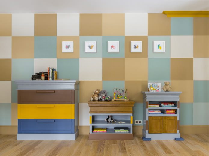 Painting the walls with squares Painting the walls with squares