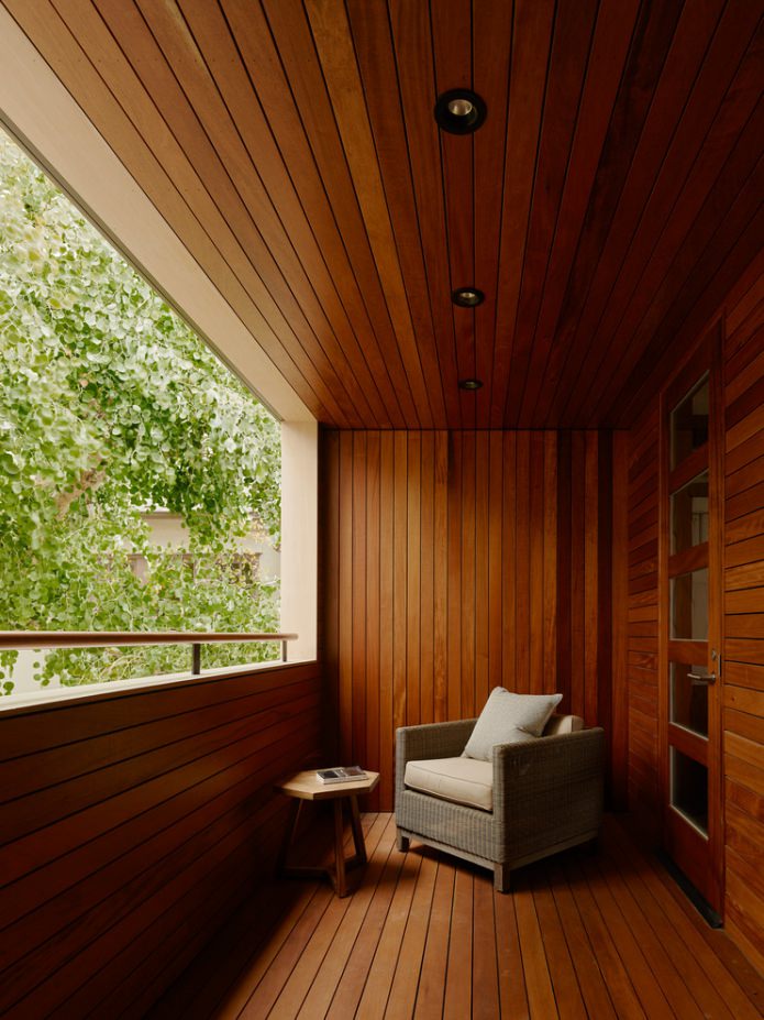 wood paneling on the balcony wood paneling on the balcony