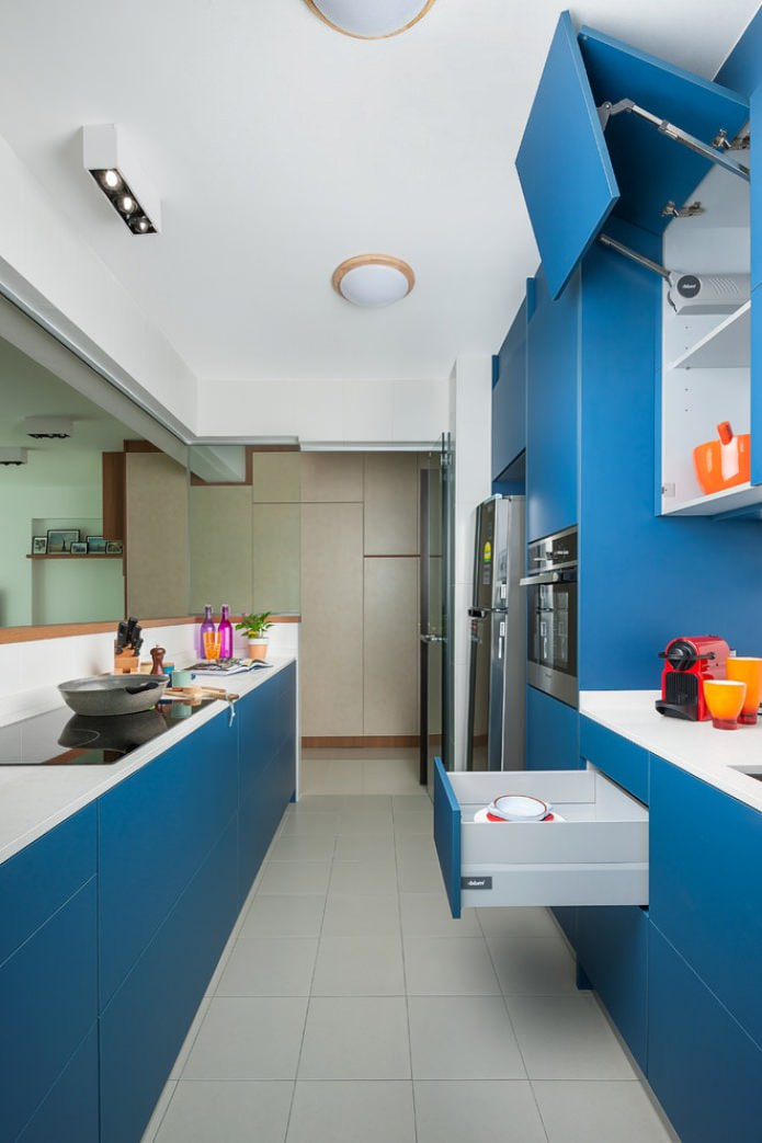 light blue headset in a minimal style