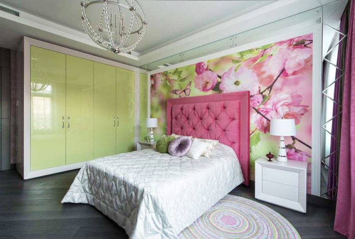 Green-pink combination Green-pink combination