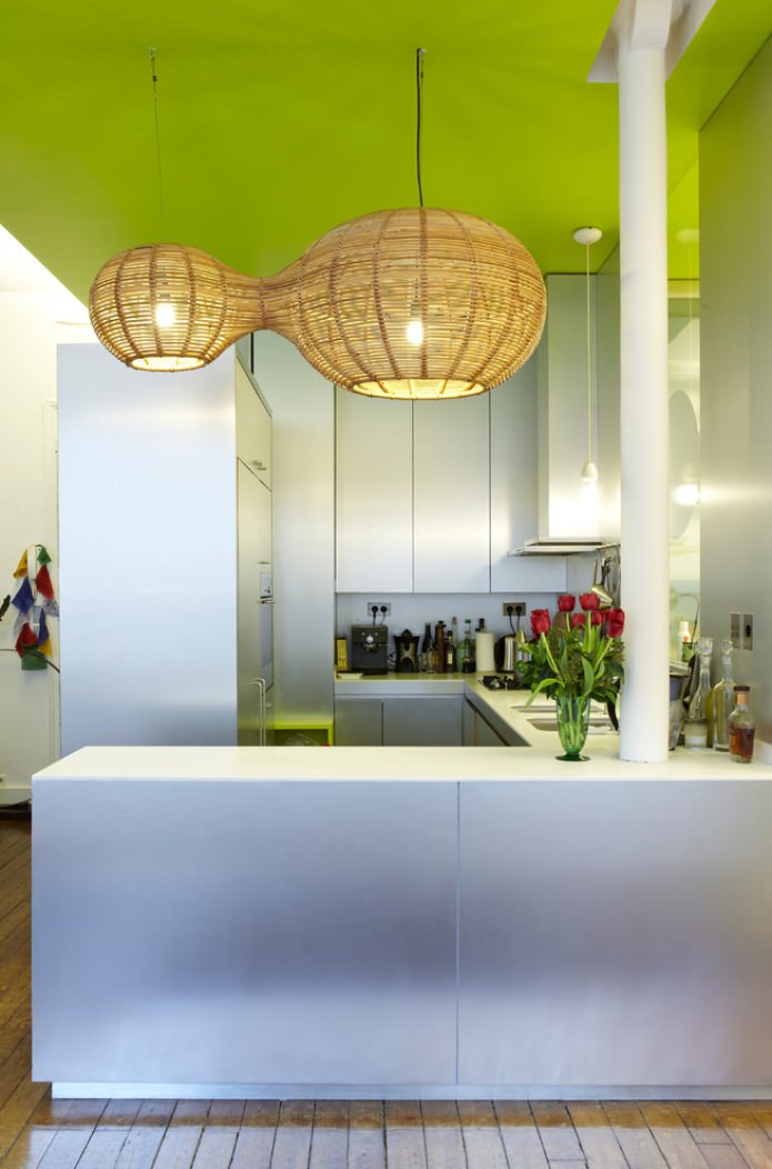 bright green ceiling bright green ceiling