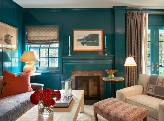 turquoise in the interior