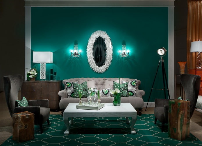 turquoise living room