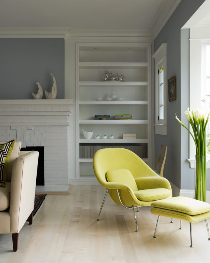 colored armchair with pouf colored armchair with pouf