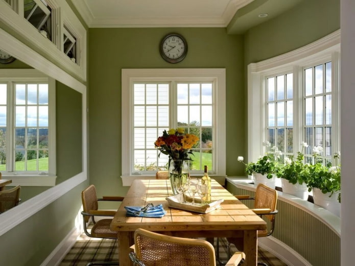 dining room in green colors dining room in green colors